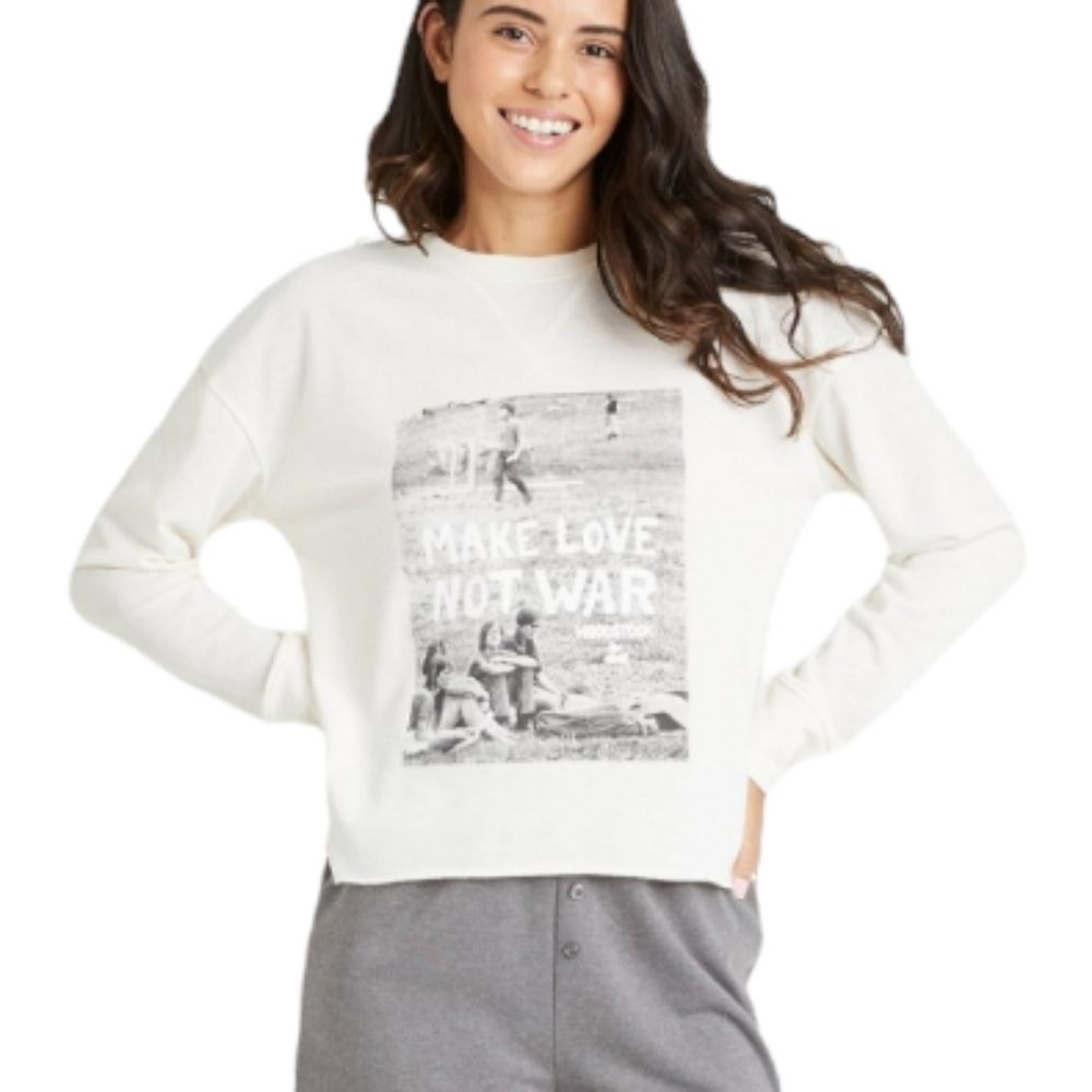 Grayson Threads Graphic "MAKE LOVE NOT WAR" Sleep Top